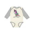 thumbnail image 1 of Inktastic Graffiti Paint Splatter T-Rex Boys or Girls Long Sleeve Baby Bodysuit, 1 of 5