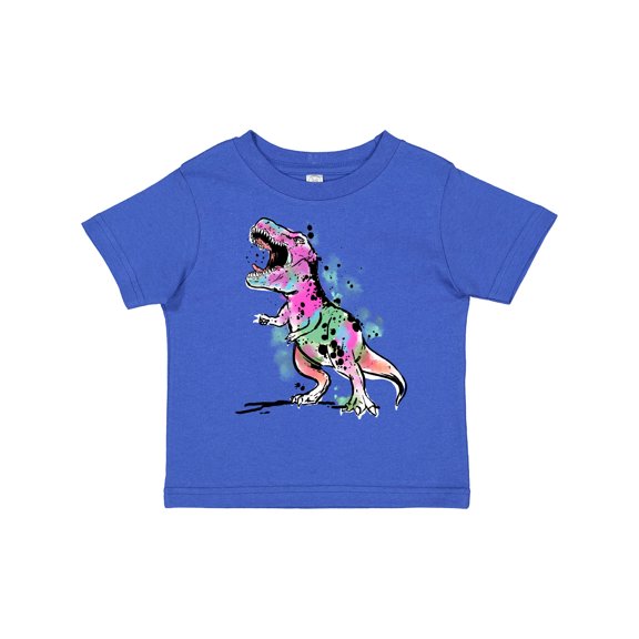 Inktastic Graffiti Paint Splatter T-Rex Boys or Girls Toddler T-Shirt
