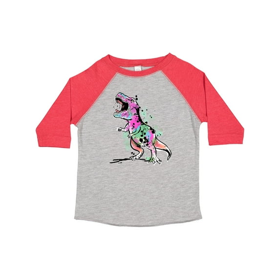 Inktastic Graffiti Paint Splatter T-Rex Boys or Girls Toddler T-Shirt