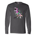 thumbnail image 1 of Inktastic Graffiti Paint Splatter T-Rex Long Sleeve T-Shirt, 1 of 4