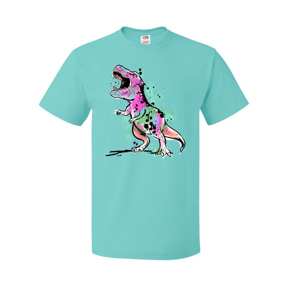 Inktastic Graffiti Paint Splatter T-Rex T-Shirt
