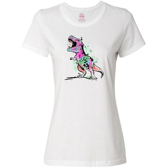 Inktastic Graffiti Paint Splatter T-Rex Women's T-Shirt