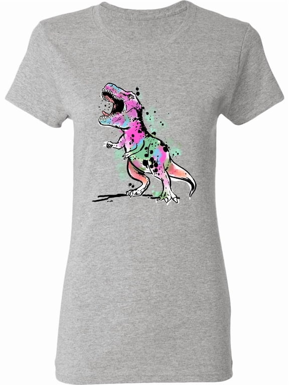 Graffiti Paint Splatter T-rex Women's T-Shirt