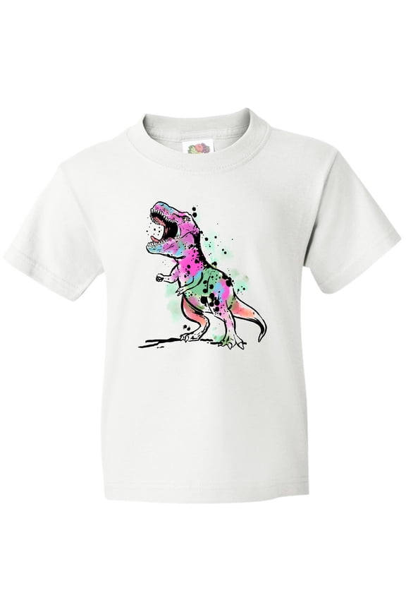 Graffiti Paint Splatter T-Rex Youth T-Shirt