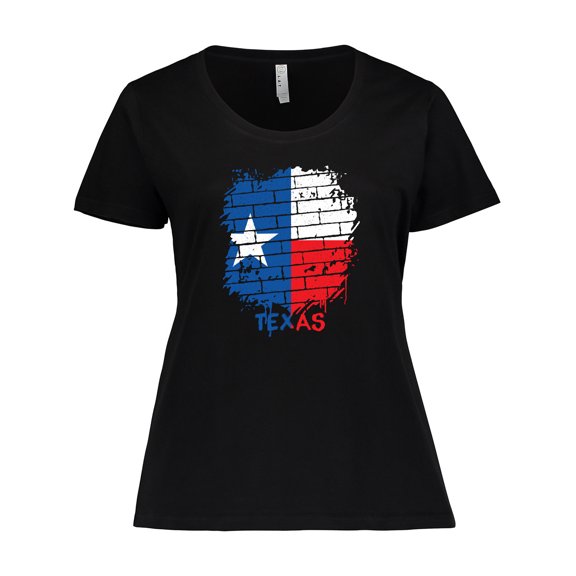 Inktastic Graffiti Texas State Flag Women's Plus Size T-Shirt