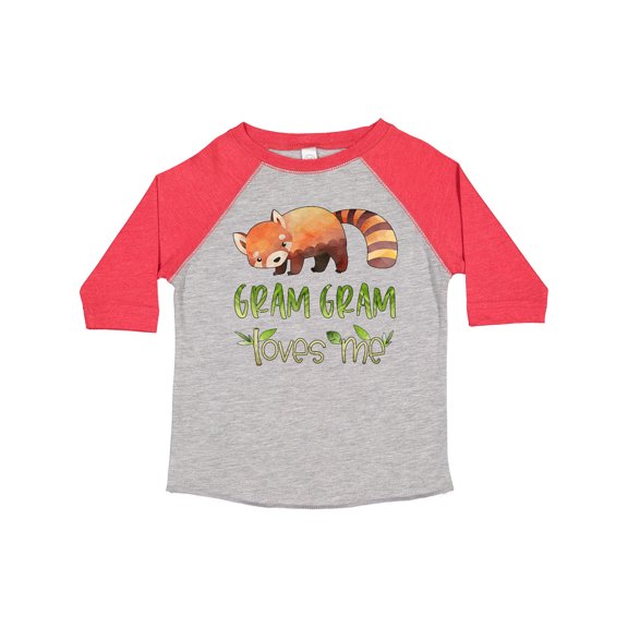 Inktastic Gram Gram Loves Me Cute Red Panda Boys or Girls Toddler T-Shirt