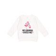 thumbnail image 1 of Inktastic Gramma Loves Me Girl Flamingo Toddler Sweatshirt, 1 of 4