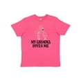 thumbnail image 1 of Inktastic Gramma Loves Me Girl Flamingo Youth T-Shirt, 1 of 5