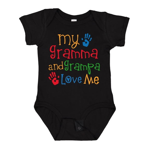 Inktastic Gramma and Grampa Love Me Boys or Girls Baby Bodysuit