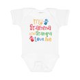 thumbnail image 1 of Inktastic Gramma and Grampa Love Me Boys or Girls Baby Bodysuit, 1 of 5