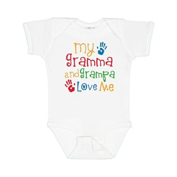 Inktastic Gramma and Grampa Love Me Boys or Girls Baby Bodysuit