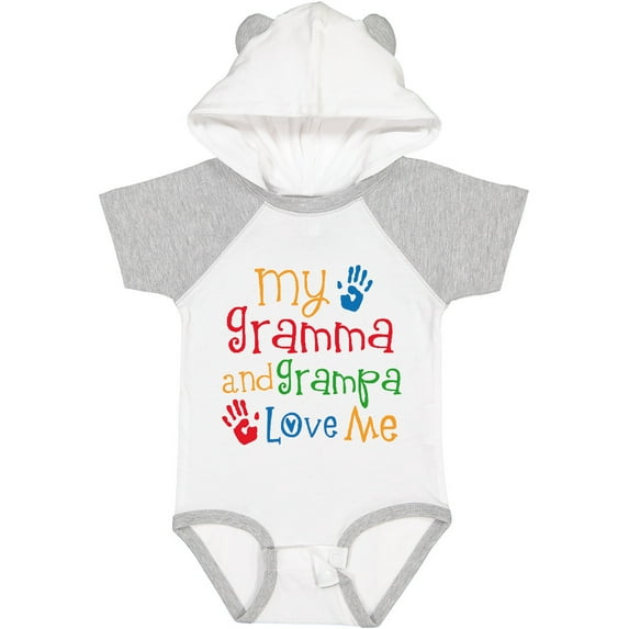 Inktastic Gramma and Grampa Love Me Boys or Girls Baby Bodysuit