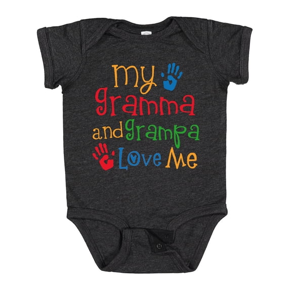 Inktastic Gramma and Grampa Love Me Boys or Girls Baby Bodysuit