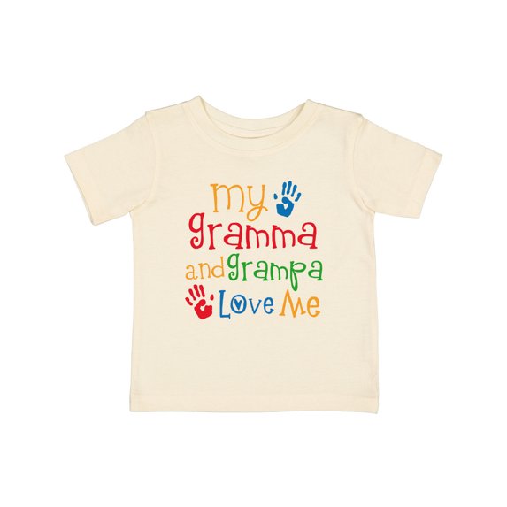 Inktastic Gramma and Grampa Love Me Boys or Girls Baby T-Shirt