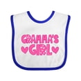 thumbnail image 1 of Inktastic Gramma's Granddaughter Gift Girls Baby Bib, 1 of 4