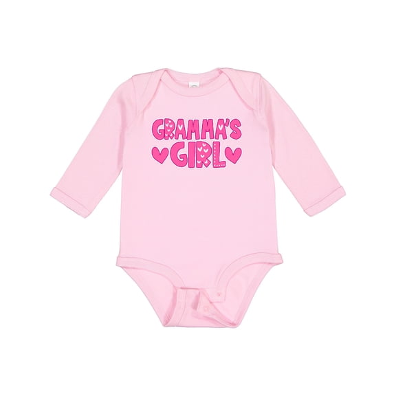 Inktastic Gramma's Granddaughter Gift Girls Long Sleeve Baby Bodysuit