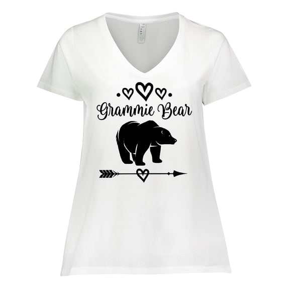 Inktastic Grammie Bear Grandma Women's Plus Size V-Neck T-Shirt