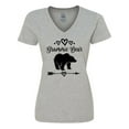 thumbnail image 1 of Inktastic Grammie Bear Grandma Women's V-Neck T-Shirt, 1 of 5