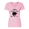 thumbnail image 1 of Inktastic Grammie Bear Grandma Women's V-Neck T-Shirt, 1 of 5