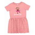 thumbnail image 1 of Inktastic Grammie Girl Ballerina Monkey Girls Toddler Dress, 1 of 5