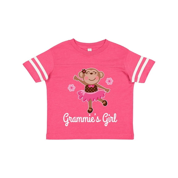Inktastic Grammie Girl Ballerina Monkey Girls Toddler T-Shirt