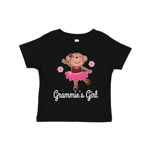 Inktastic Grammie Girl Ballerina Monkey Girls Toddler T-Shirt