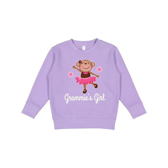 Inktastic Grammie Girl Ballerina Monkey Toddler Sweatshirt