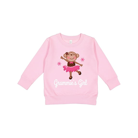 Inktastic Grammie Girl Ballerina Monkey Toddler Sweatshirt