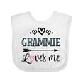 thumbnail image 1 of Inktastic Grammie Loves Me Arrow Childs Boys or Girls Baby Bib, 1 of 4
