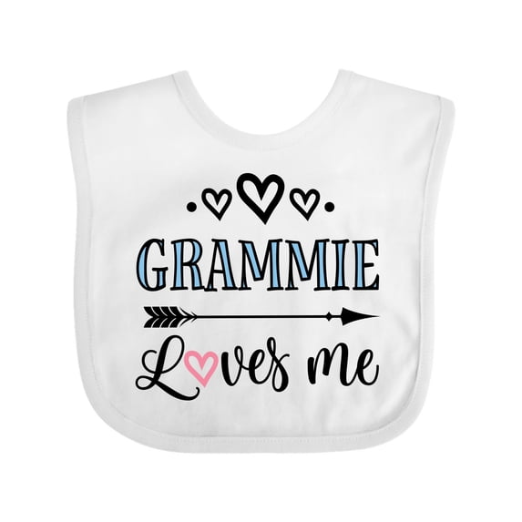 Inktastic Grammie Loves Me Arrow Childs Boys or Girls Baby Bib