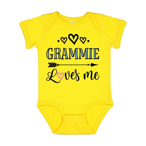 Inktastic Grammie Loves Me Arrow Childs Boys or Girls Baby Bodysuit