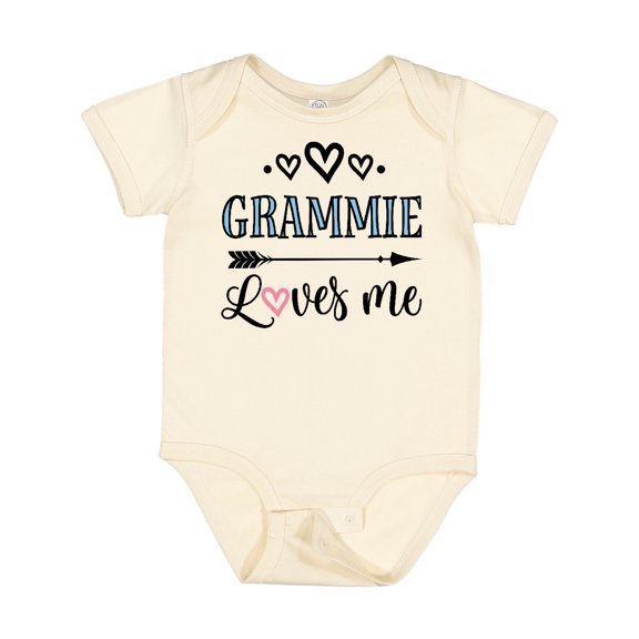 Inktastic Grammie Loves Me Arrow Childs Boys or Girls Baby Bodysuit