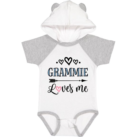 Inktastic Grammie Loves Me Arrow Childs Boys or Girls Baby Bodysuit