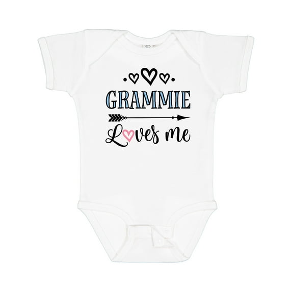 Inktastic Grammie Loves Me Arrow Childs Boys or Girls Baby Bodysuit