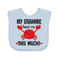 thumbnail image 1 of Inktastic Grammie Loves Me Childs Boys or Girls Baby Bib, 1 of 4