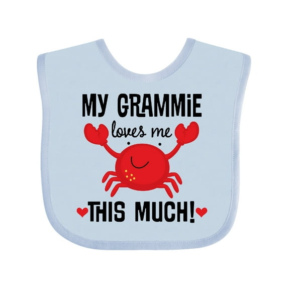 Inktastic Grammie Loves Me Childs Boys or Girls Baby Bib