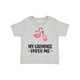 thumbnail image 1 of Inktastic Grammie Loves Me Girl Flamingo Girls Toddler T-Shirt, 1 of 5