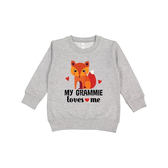 Inktastic Grammie Loves Me Grandchild Fox Toddler Sweatshirt