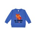 thumbnail image 1 of Inktastic Grammie Loves Me Grandchild Fox Toddler Sweatshirt, 1 of 4