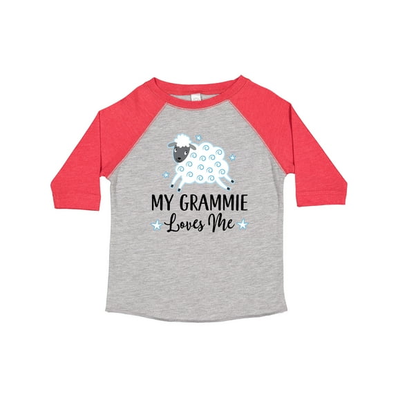 Inktastic Grammie Loves Me Grandson Boy Lamb Boys or Girls Toddler T-Shirt