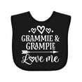 thumbnail image 1 of Inktastic Grammie and Grampie Love Me Boys or Girls Baby Bib, 1 of 4
