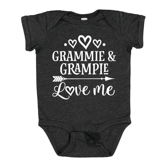 Inktastic Grammie and Grampie Love Me Boys or Girls Baby Bodysuit