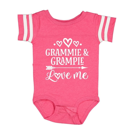 Inktastic Grammie and Grampie Love Me Boys or Girls Baby Bodysuit