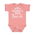 thumbnail image 1 of Inktastic Grammie and Papa Love Me Boys or Girls Baby Bodysuit, 1 of 5