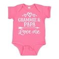 thumbnail image 1 of Inktastic Grammie and Papa Love Me Boys or Girls Baby Bodysuit, 1 of 5
