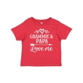 thumbnail image 1 of Inktastic Grammie and Papa Love Me Boys or Girls Baby T-Shirt, 1 of 5