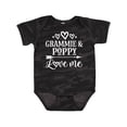 thumbnail image 1 of Inktastic Grammie and Poppy Love Me Boys or Girls Baby Bodysuit, 1 of 5