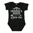 thumbnail image 1 of Inktastic Grammie and Poppy Love Me Boys or Girls Baby Bodysuit, 1 of 5