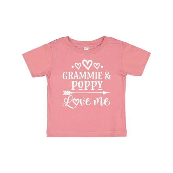 Inktastic Grammie and Poppy Love Me Boys or Girls Baby T-Shirt