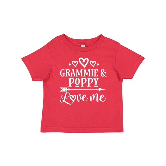 Inktastic Grammie and Poppy Love Me Boys or Girls Baby T-Shirt